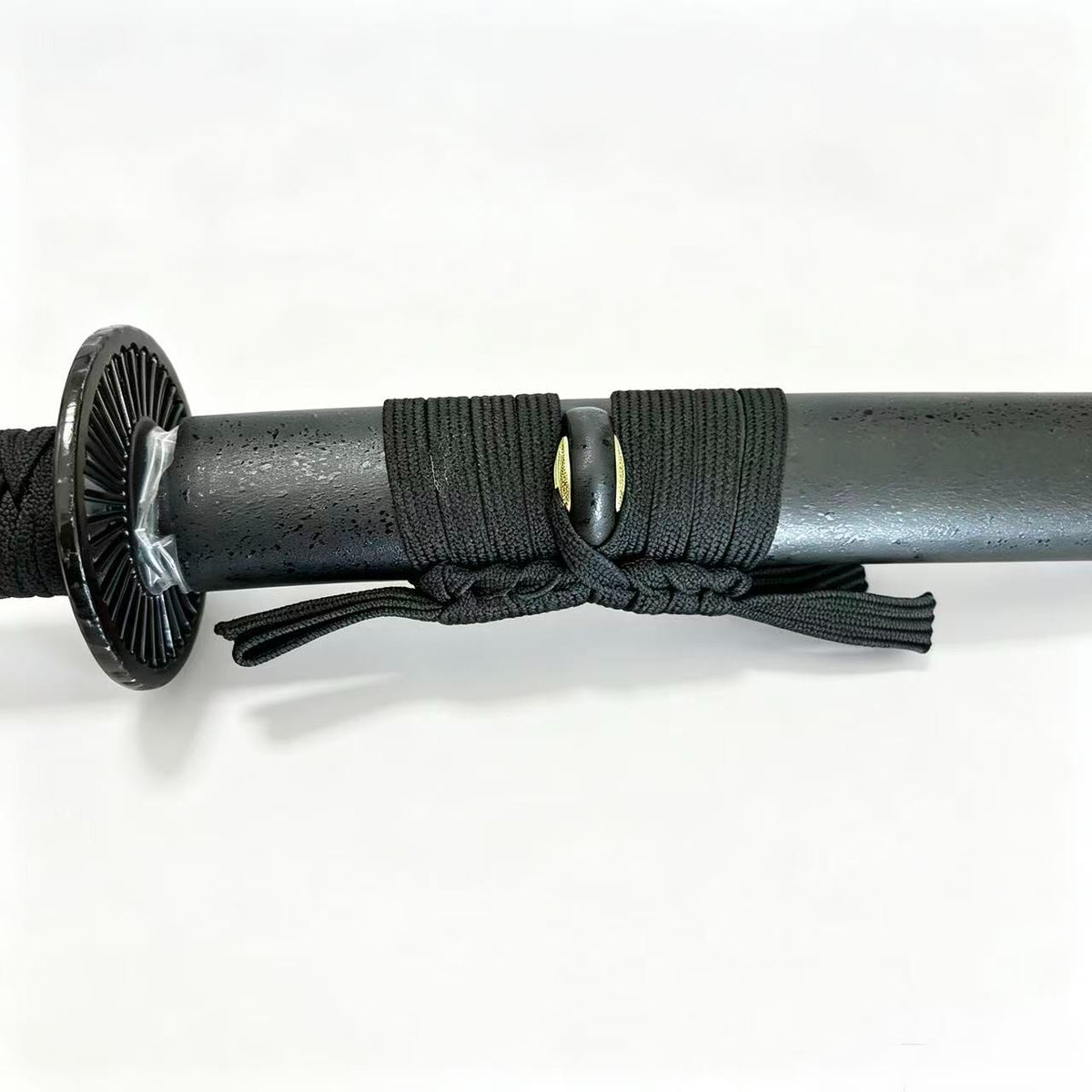 Black Japanese Style Decorative Katana Sword with Scabbard Display Collectible