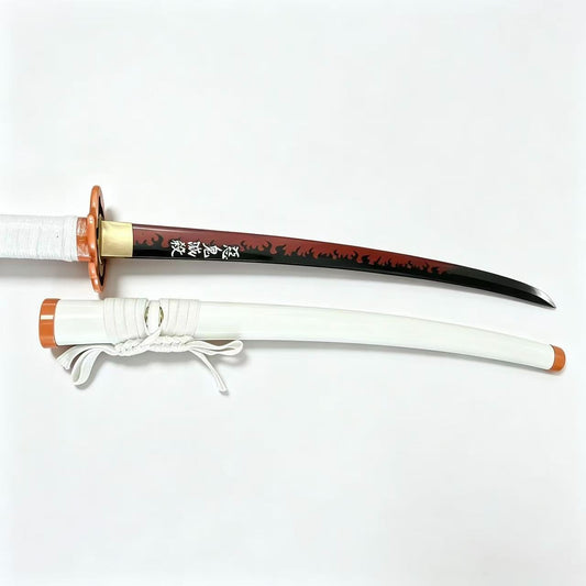 Fantasy Samurai Sword Katana 41in Metal Dull Edge Decorative Cosplay White