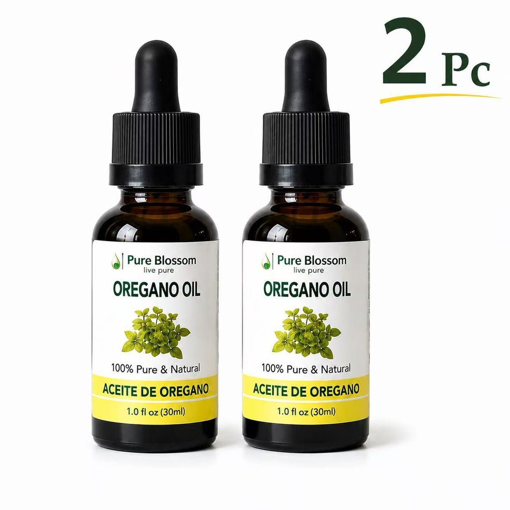Pure Blossom Oregano Essential Oil 1 oz 30ml 2 Bottles Hair Scalp Care