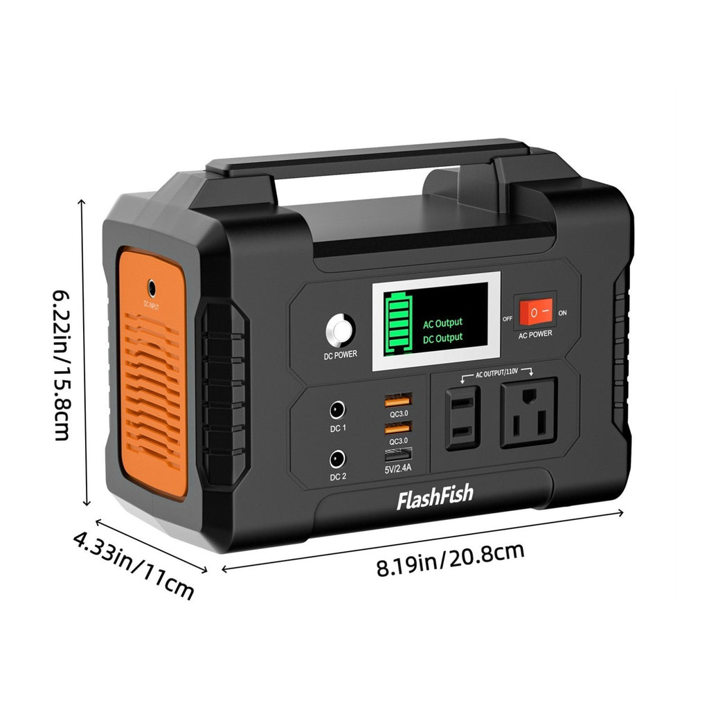 E200 Portable Power Station Solar Li-ion 200W 151Wh AC110V US Stock