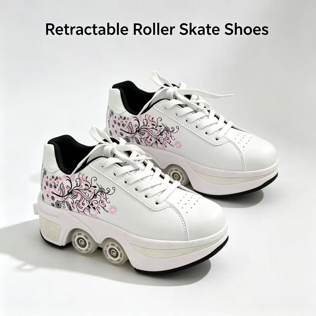 Roller Skate Shoes, Four Rounds Children's Roller Skates Shoes for Girls/Boys