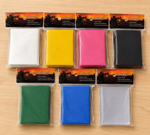 100 PCS Trading Card Sleeves Standard Size Card Protectors