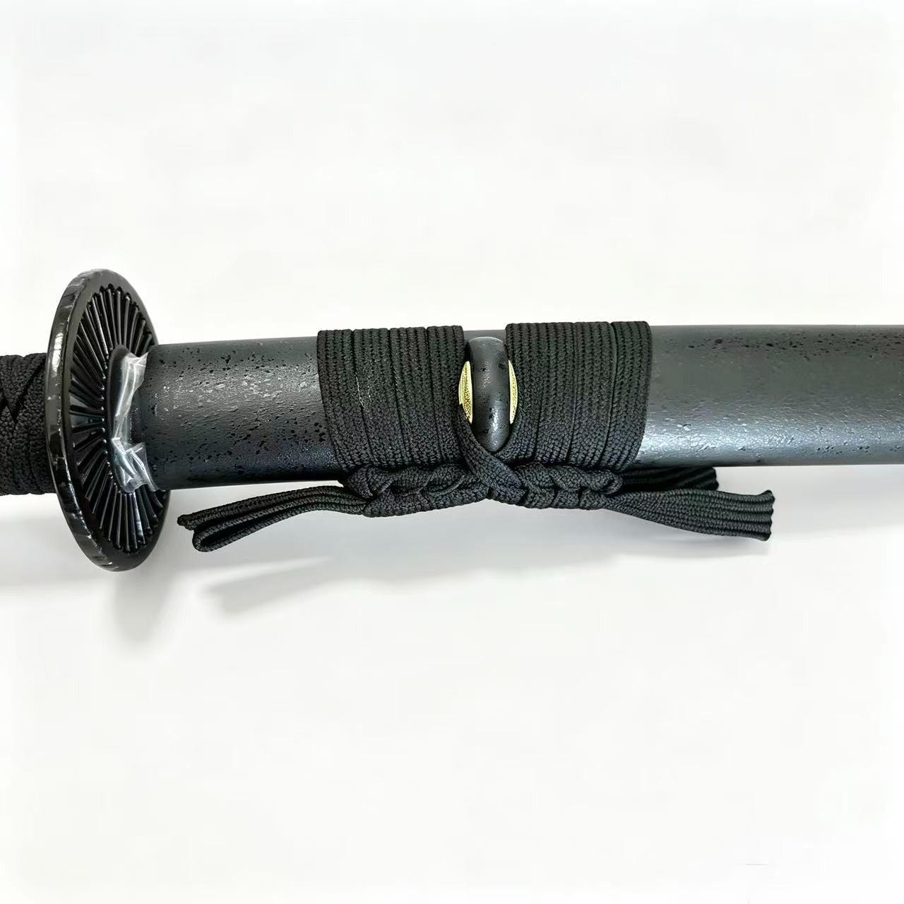 Black Japanese Style Decorative Katana Sword with Scabbard Display Collectible