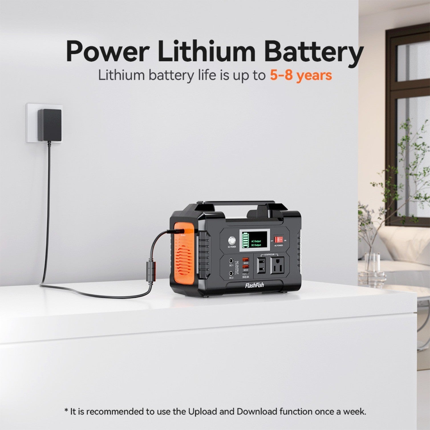 E200 Portable Power Station Solar Li-ion 200W 151Wh AC110V US Stock