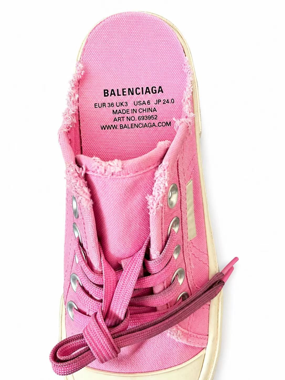 Pink Canvas Lace-Up Sneakers