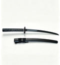 Black Japanese Style Decorative Katana Sword with Scabbard Display Collectible