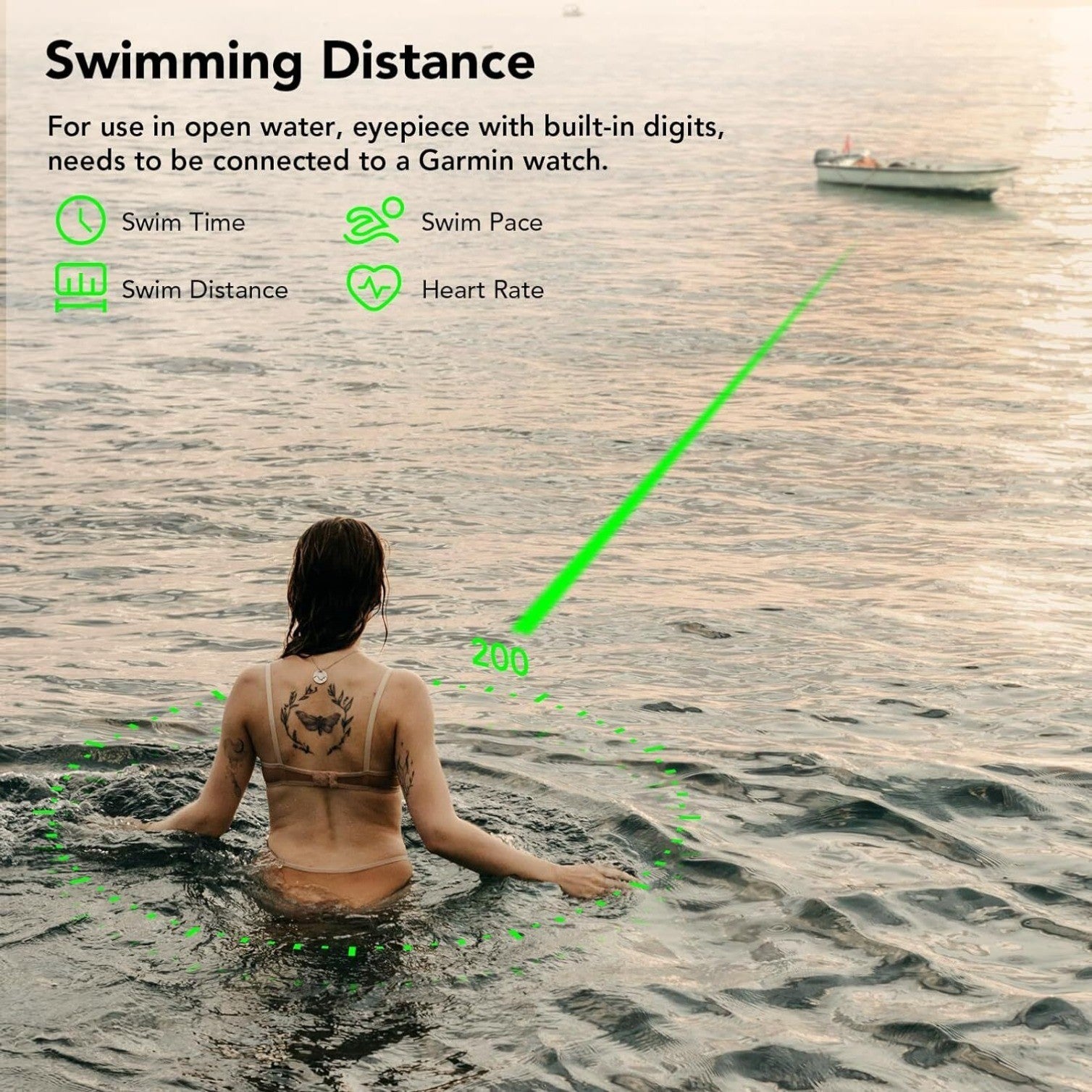 2S AR Smart Swimming Goggles - Anti-fog, Swimming Goggles, Fitness Tracker