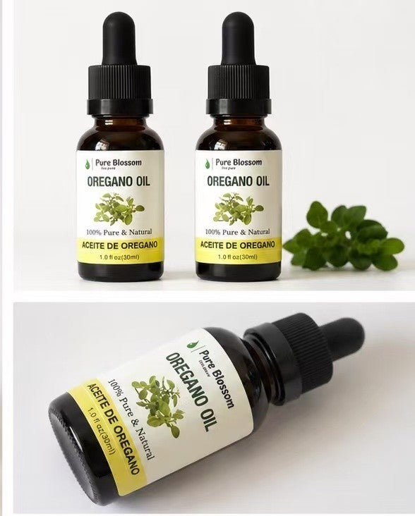 Pure Blossom Oregano Essential Oil 1 oz 30ml 2 Bottles Hair Scalp Care