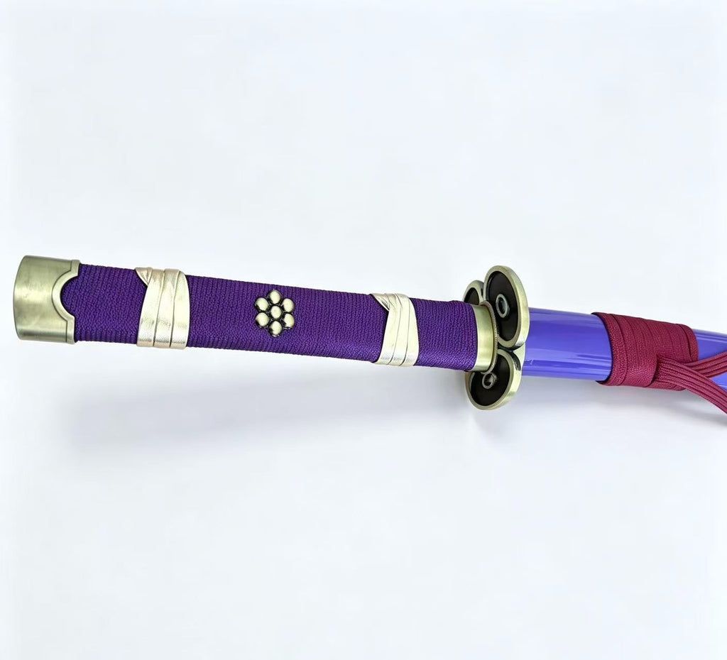 42" Purple Japanese Style Decorative Sword with Scabbard Anime-Inspired Display