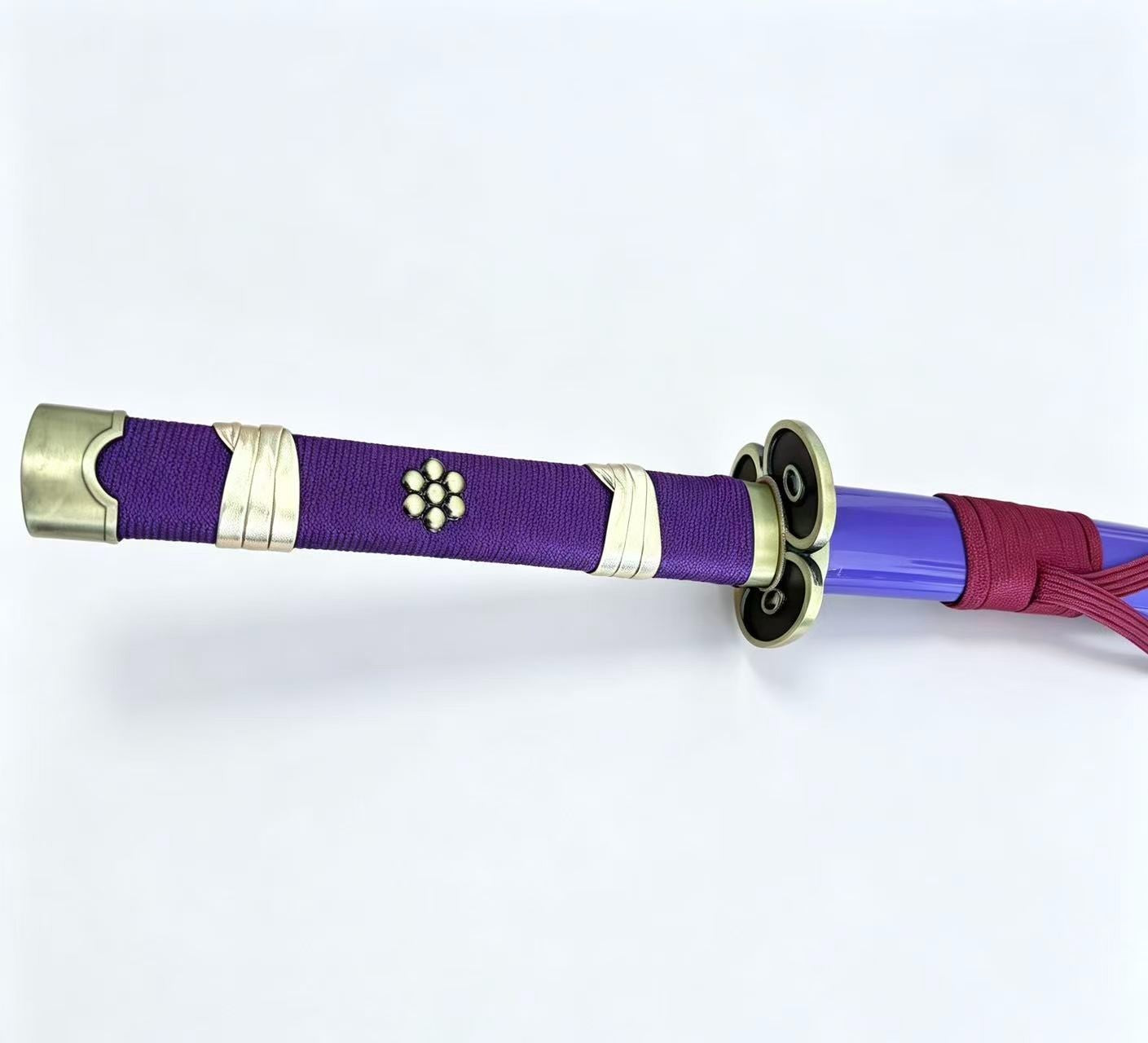 42" Purple Japanese Style Decorative Sword with Scabbard Anime-Inspired Display