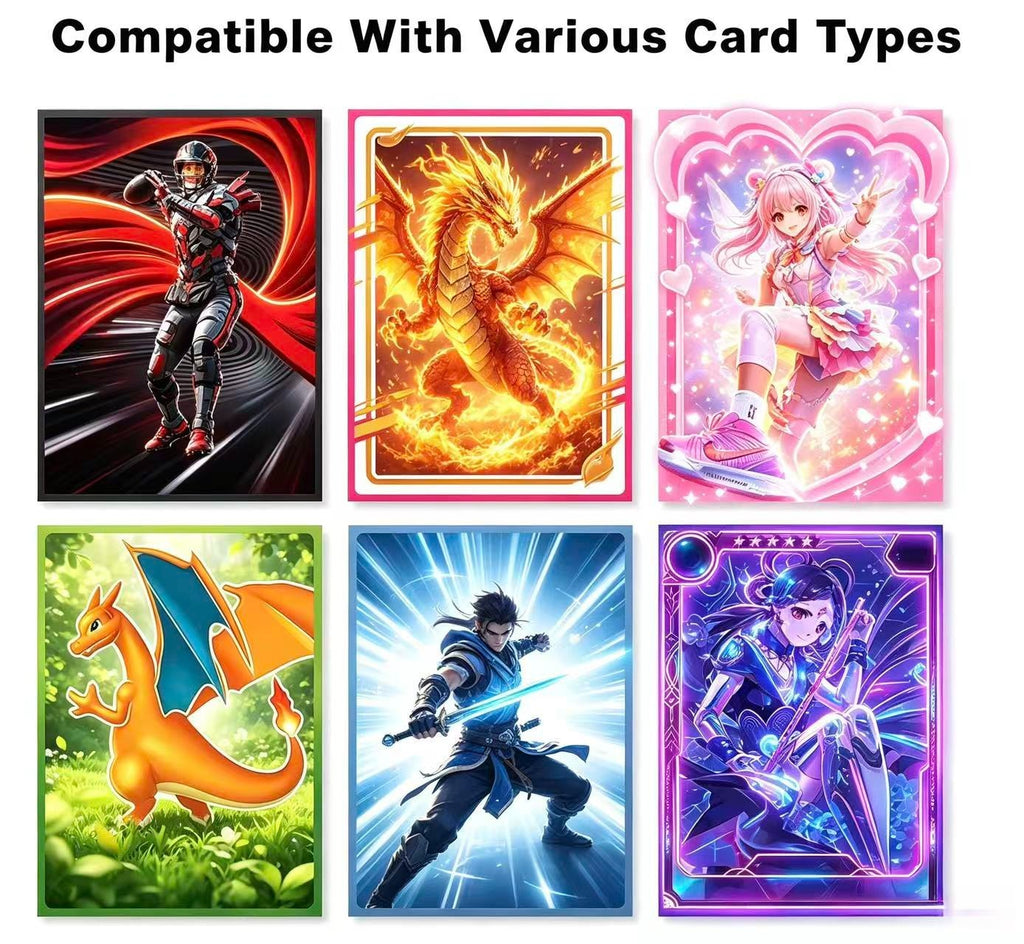 100 PCS Trading Card Sleeves Standard Size Card Protectors