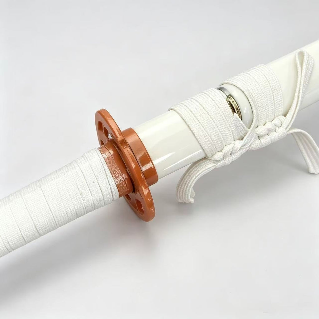 Fantasy Samurai Sword Katana 41in Metal Dull Edge Decorative Cosplay White