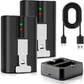 6040mAh V4 Battery + Dual Charger for Ring Video Doorbell Plus/Stick Up 2 pack
