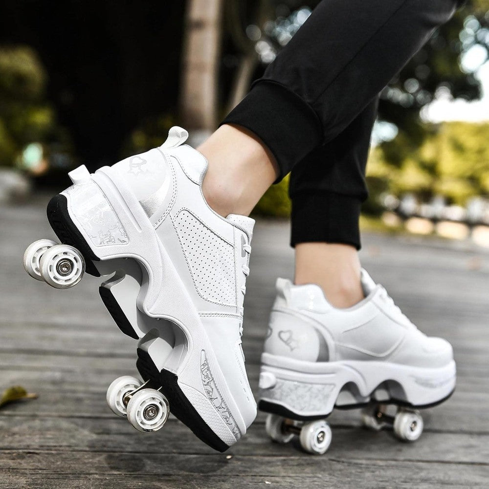 Roller Skate Shoes, Four Rounds Children's Roller Skates Shoes for Girls/Boys