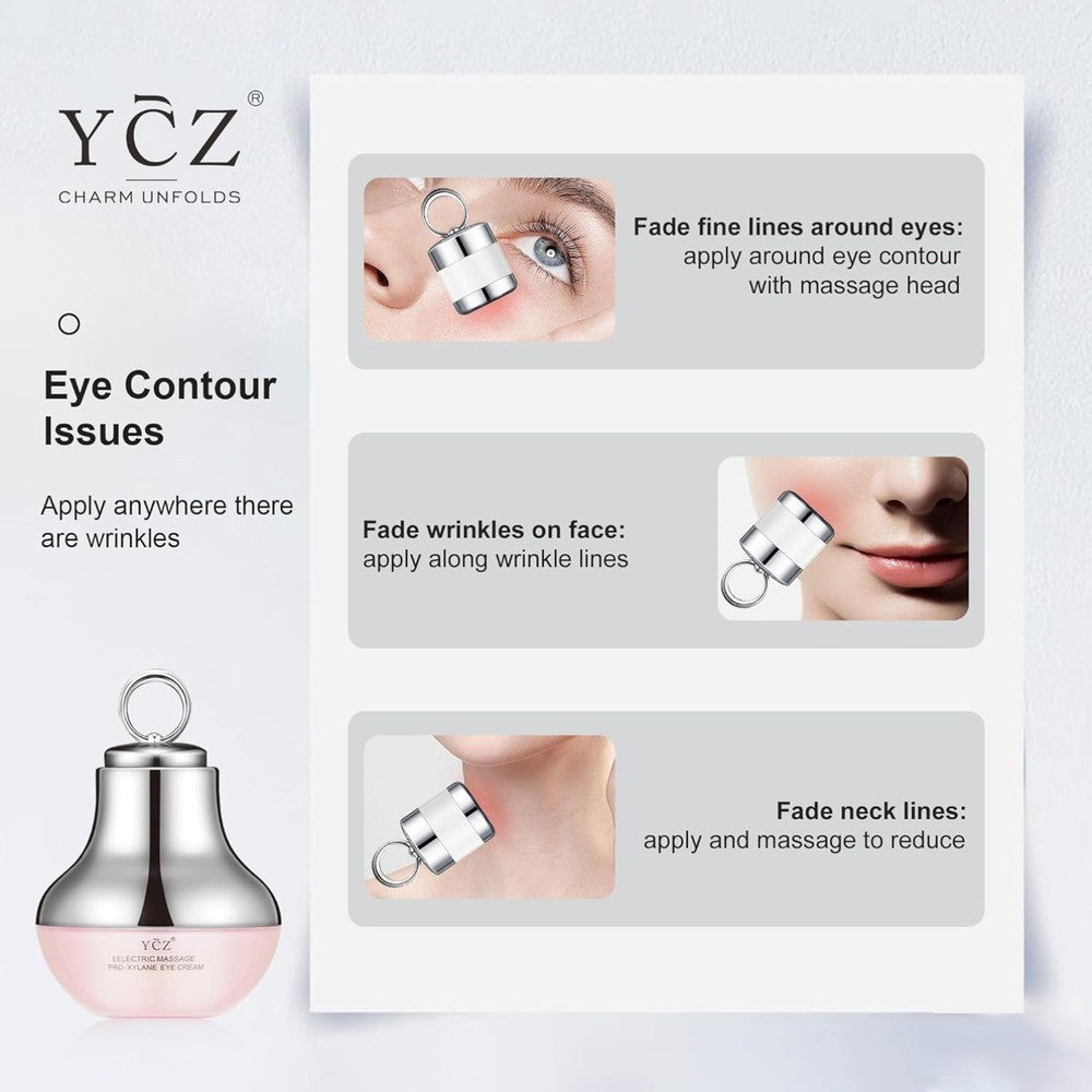 Electric Massage Eye Cream,Firming Eye Moisturizer for Targets Dark Circles