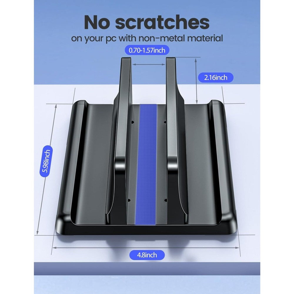 Vertical Laptop Stand Holder Adjustable Desktop for All MacBook Pro Air,Mac