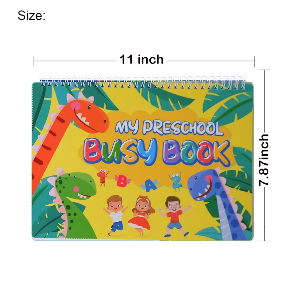 My Preschool Busy Book for 3-8 Years Kids,Preschool Learning Activities Workbook