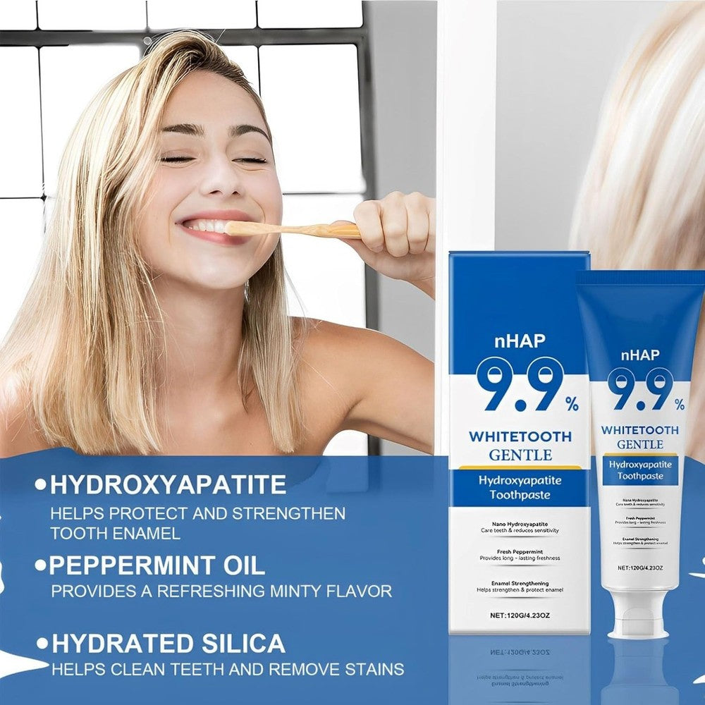 2 Pcs Hydroxyapatite Toothpaste, Hydroxyapatite Toothpaste Without Fluorine