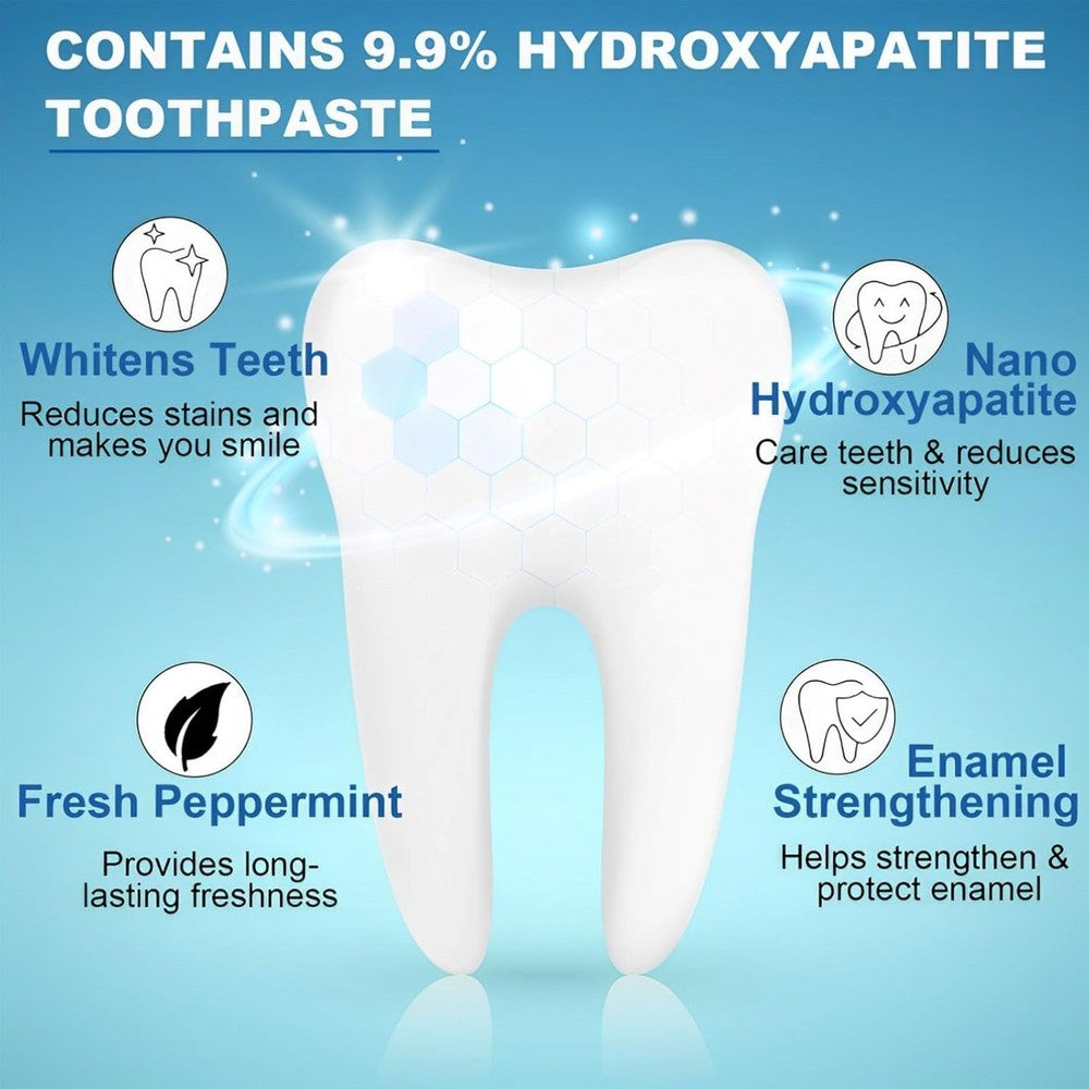 2 Pcs Hydroxyapatite Toothpaste, Hydroxyapatite Toothpaste Without Fluorine