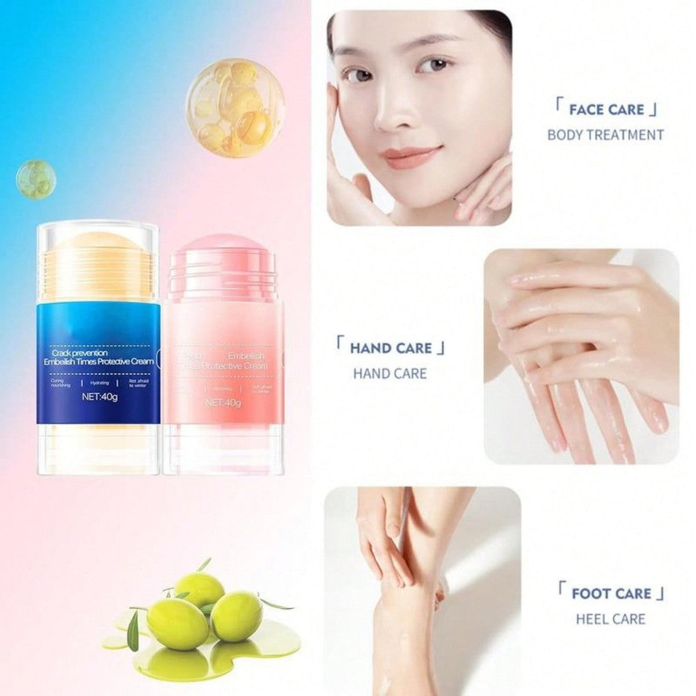 2 Pack Intensive Foot Cream with Shea Butter Moisturizing Smooth Anti Rough Sole