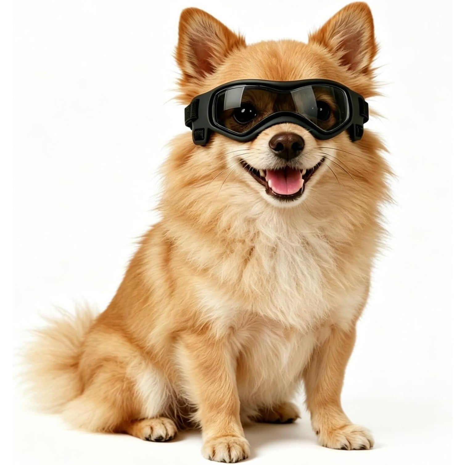Dog Goggles Small Breeds, UV Protection Dog Glasses for Small Dogs, Adjustable