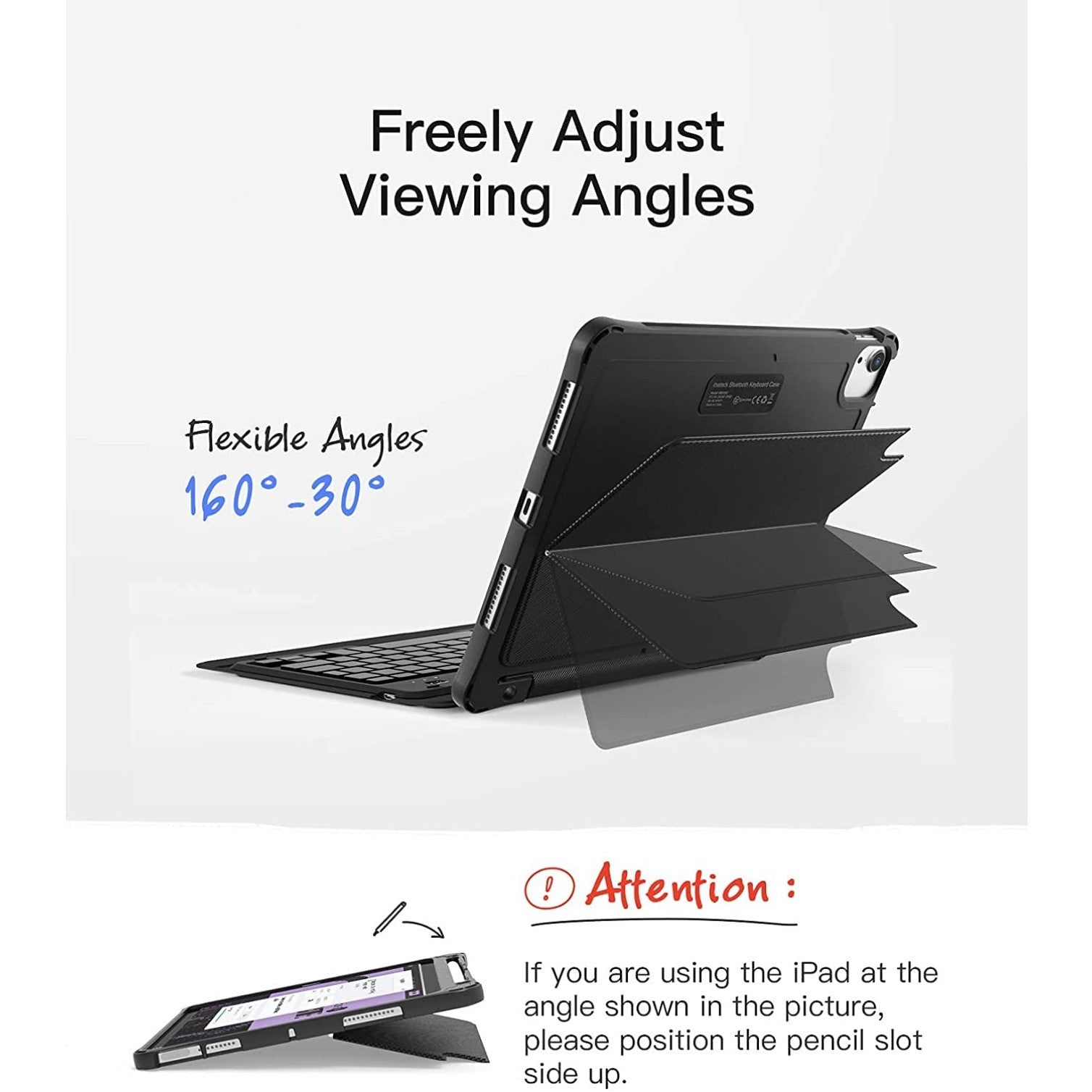 Keyboard Case for iPad Pro 11'' 2018/2020 (1st /2nd Generation) Air 4 10.9''