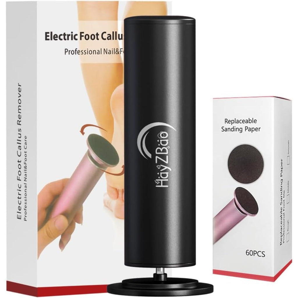 Electric Callus Remover for Feet, 12V High Power, with 60 Pcs Sanding Discs