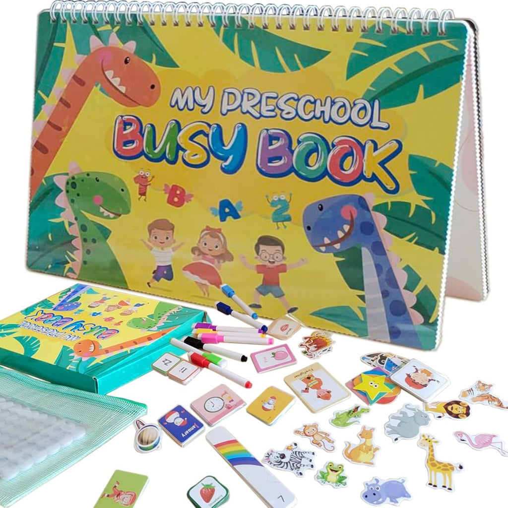 My Preschool Busy Book for 3-8 Years Kids,Preschool Learning Activities Workbook