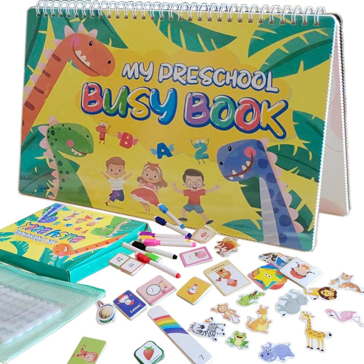 My Preschool Busy Book for 3-8 Years Kids,Preschool Learning Activities Workbook