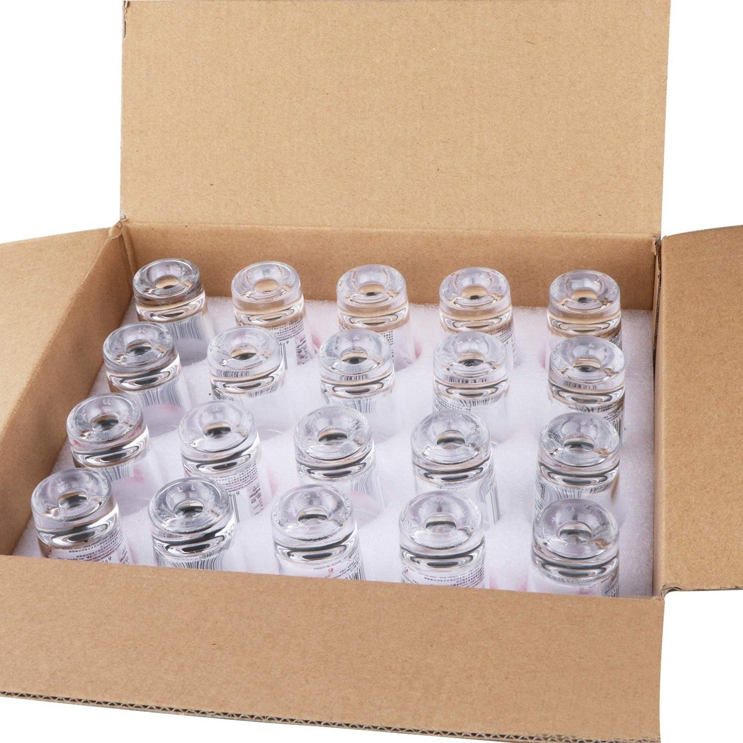 20 Pack 1.2 Ounce Heavy Base Shot Glass Set, Whisky Shot Glasses 1.2 oz