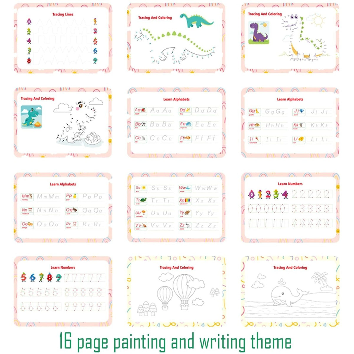 My Preschool Busy Book for 3-8 Years Kids,Preschool Learning Activities Workbook