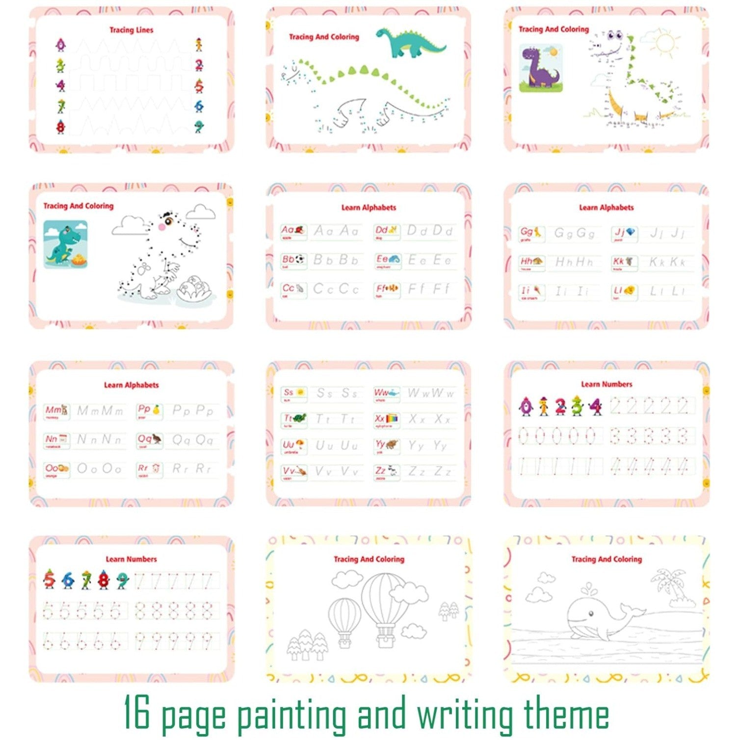 My Preschool Busy Book for 3-8 Years Kids,Preschool Learning Activities Workbook
