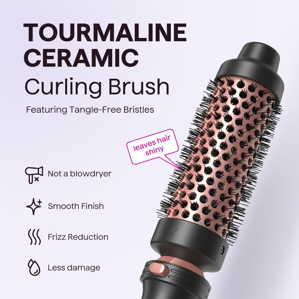 5 in 1 Multi Curling Wand Set with Thermal Brush and 4 Ceramic Curling Wand