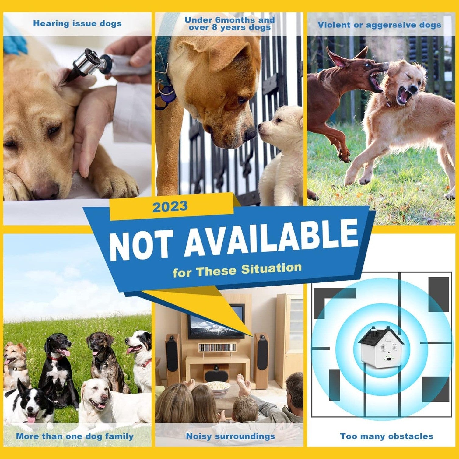 3 Levels 50FT Ultrasonic Dog Barking Control Devices&Dog Behavior Training Tools