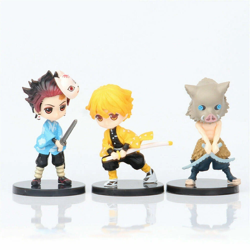 Demon Slayer: Kimetsu no Yaiba Kamado Nezuko 6 PCS Anime Action Figure Kids Toy