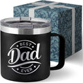14oz Stainless Steel Tumbler with Lid for Fathers Day Mug from Daughter