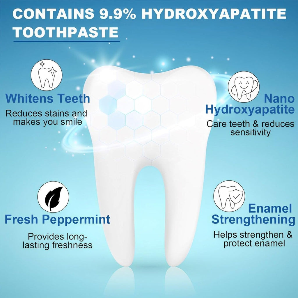 2 Pcs Hydroxyapatite Toothpaste, Hydroxyapatite Toothpaste Without Fluorine