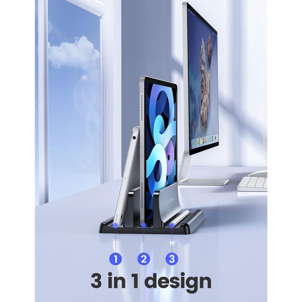 Vertical Laptop Stand Holder Adjustable Desktop for All MacBook Pro Air,Mac