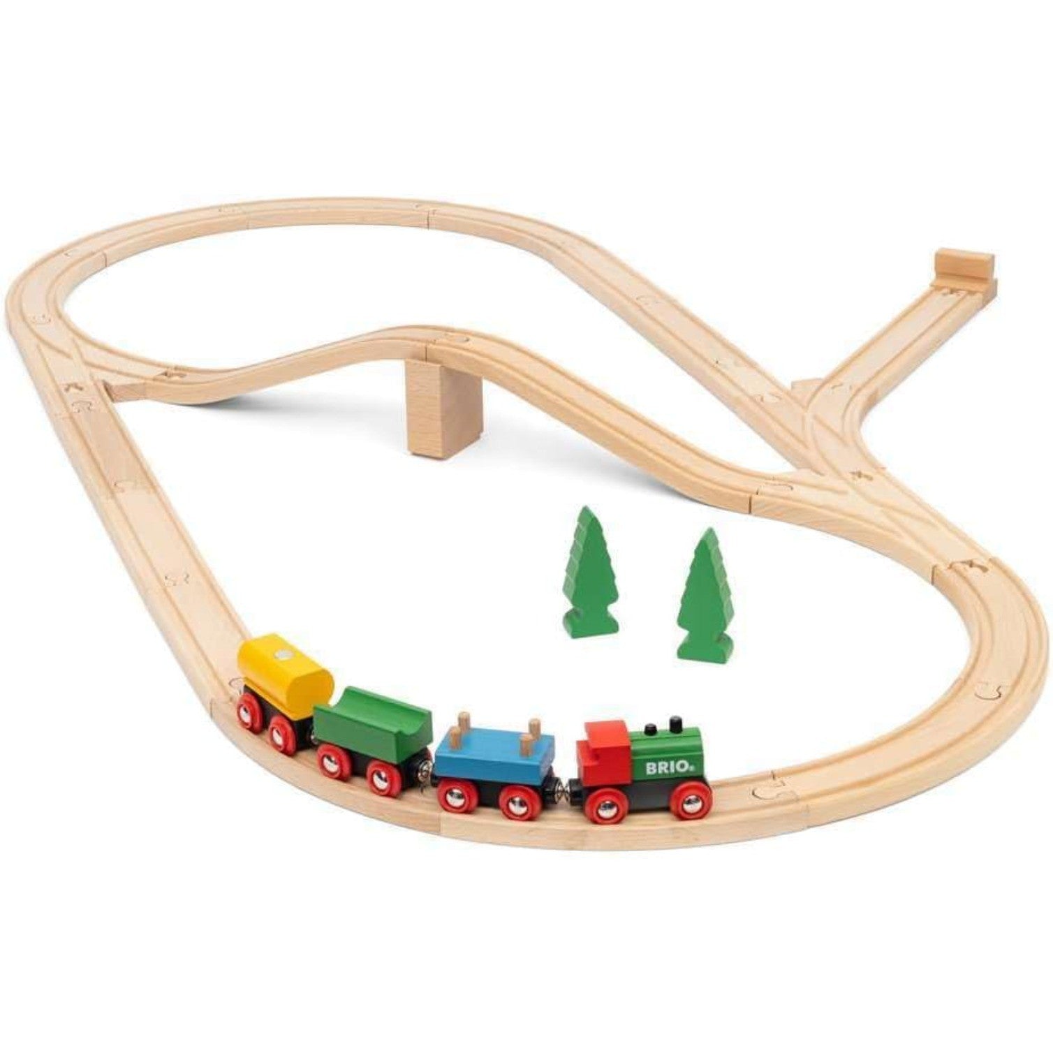 32 Pcs 65th Anniversary Wooden Train Set Compatible Classic