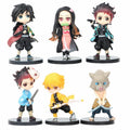 Demon Slayer: Kimetsu no Yaiba Kamado Nezuko 6 PCS Anime Action Figure Kids Toy