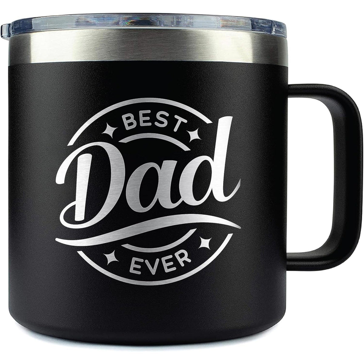 14oz Stainless Steel Tumbler with Lid for Fathers Day Mug from Daughter