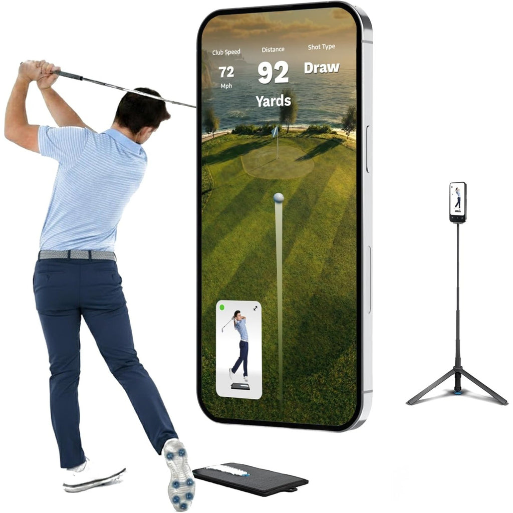 Golf at Home Simulator, AI Swing Analyzer & No Ball Practice,Real-Time Feedback