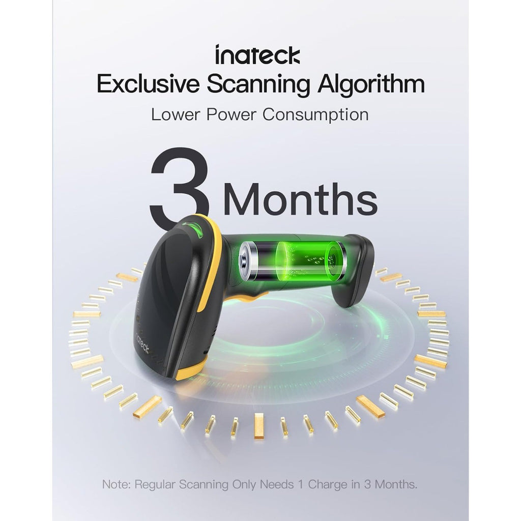 1D Bluetooth Bar Code Scanner, 2000mAh Battery 1 Charge 3 Months, w/APP and SDK