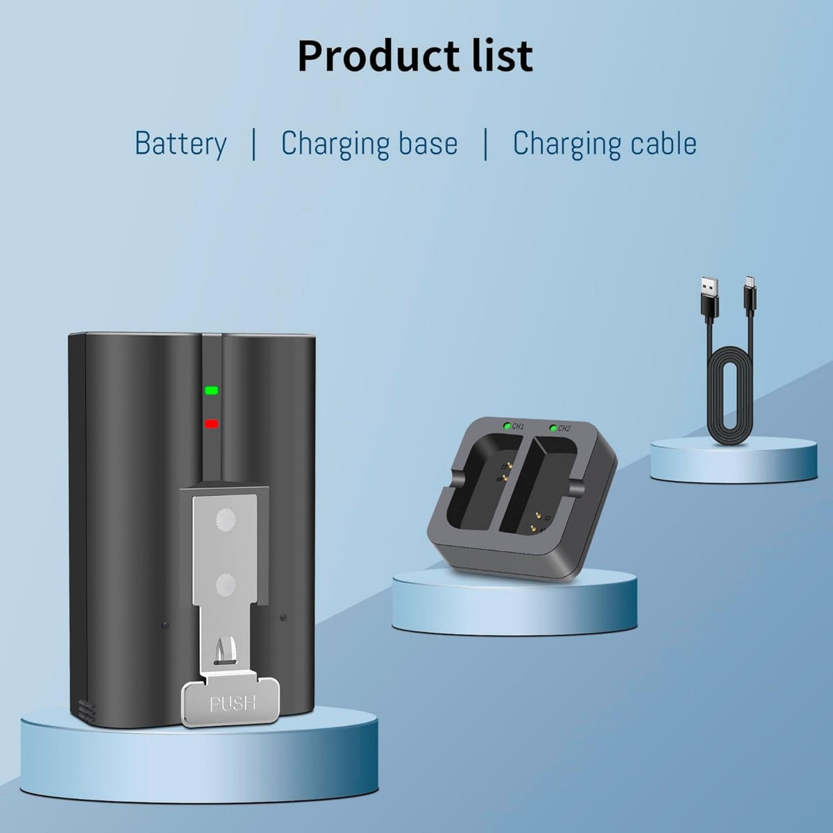6040mAh V4 Battery + Dual Charger for Ring Video Doorbell Plus/Stick Up 2 pack