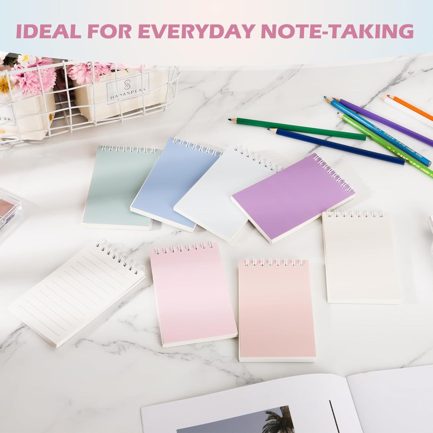 16Pack 3x5 Pocket Spiral Notepads With Lined Pages,at Work/School,Delight Colors