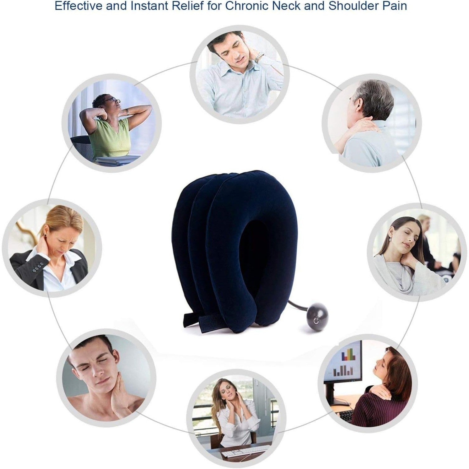 Cervical Neck Traction Device Inflatable Neck Stretcher