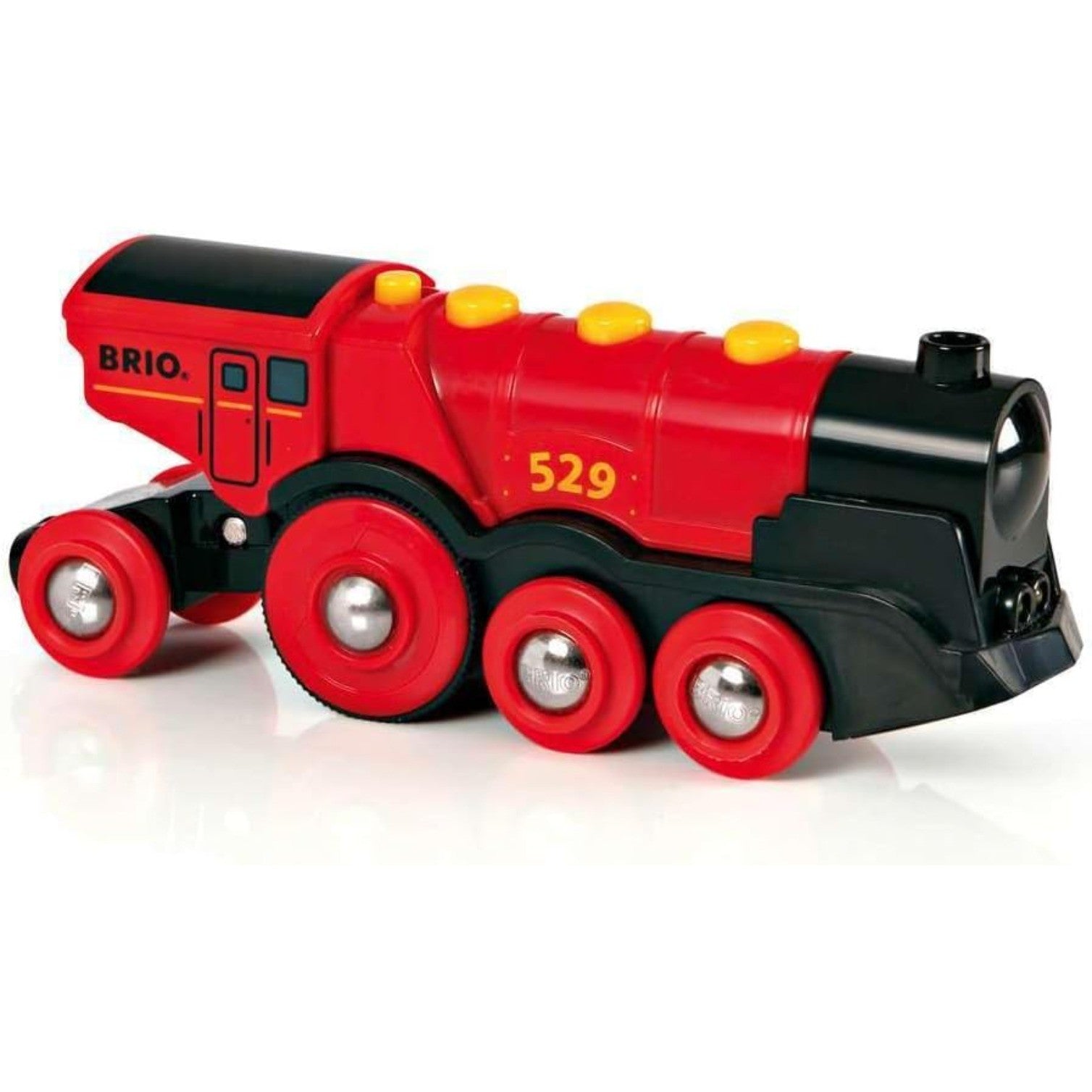 Battery-operated Toy Train for Wooden Track with Light & Sound for All BRIO Sets