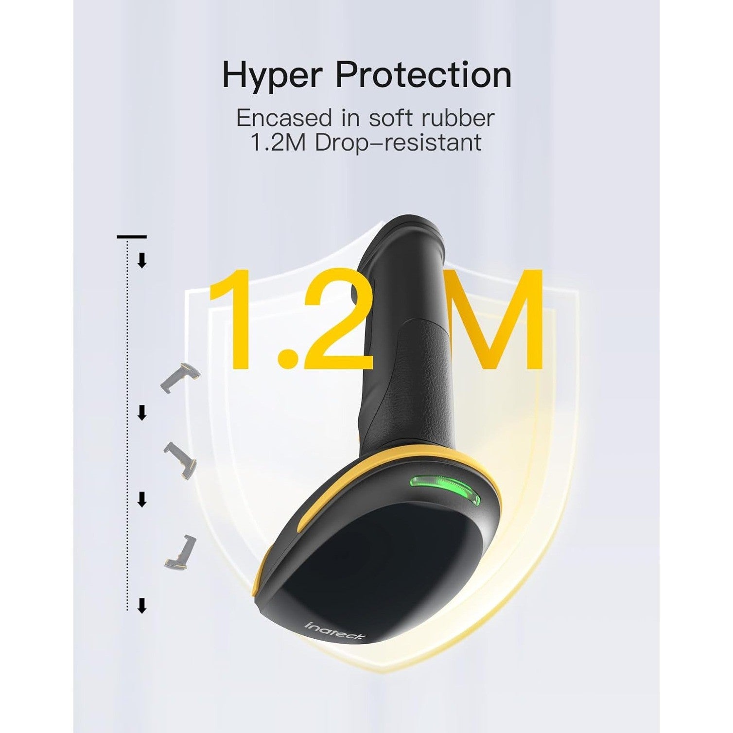 1D Bluetooth Bar Code Scanner, 2000mAh Battery 1 Charge 3 Months, w/APP and SDK