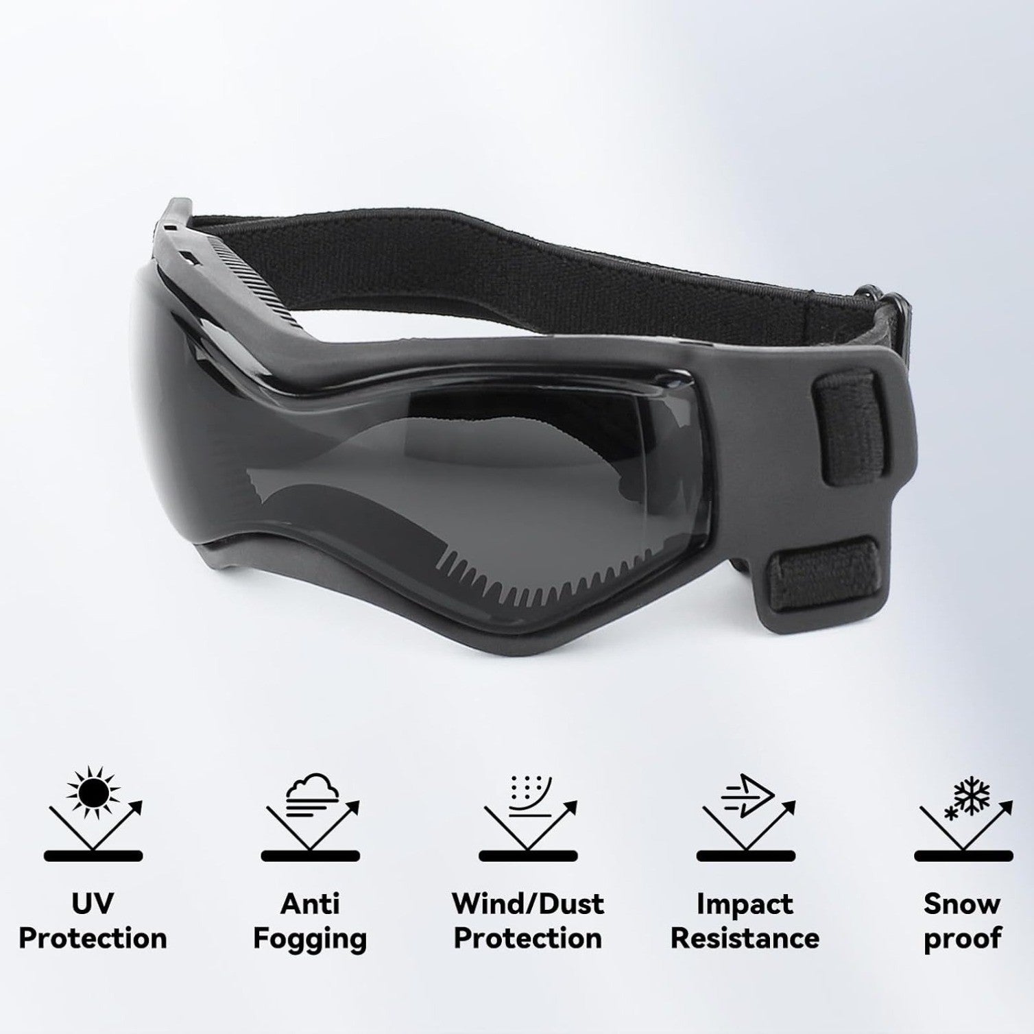 Dog Goggles Small Breeds, UV Protection Dog Glasses for Small Dogs, Adjustable