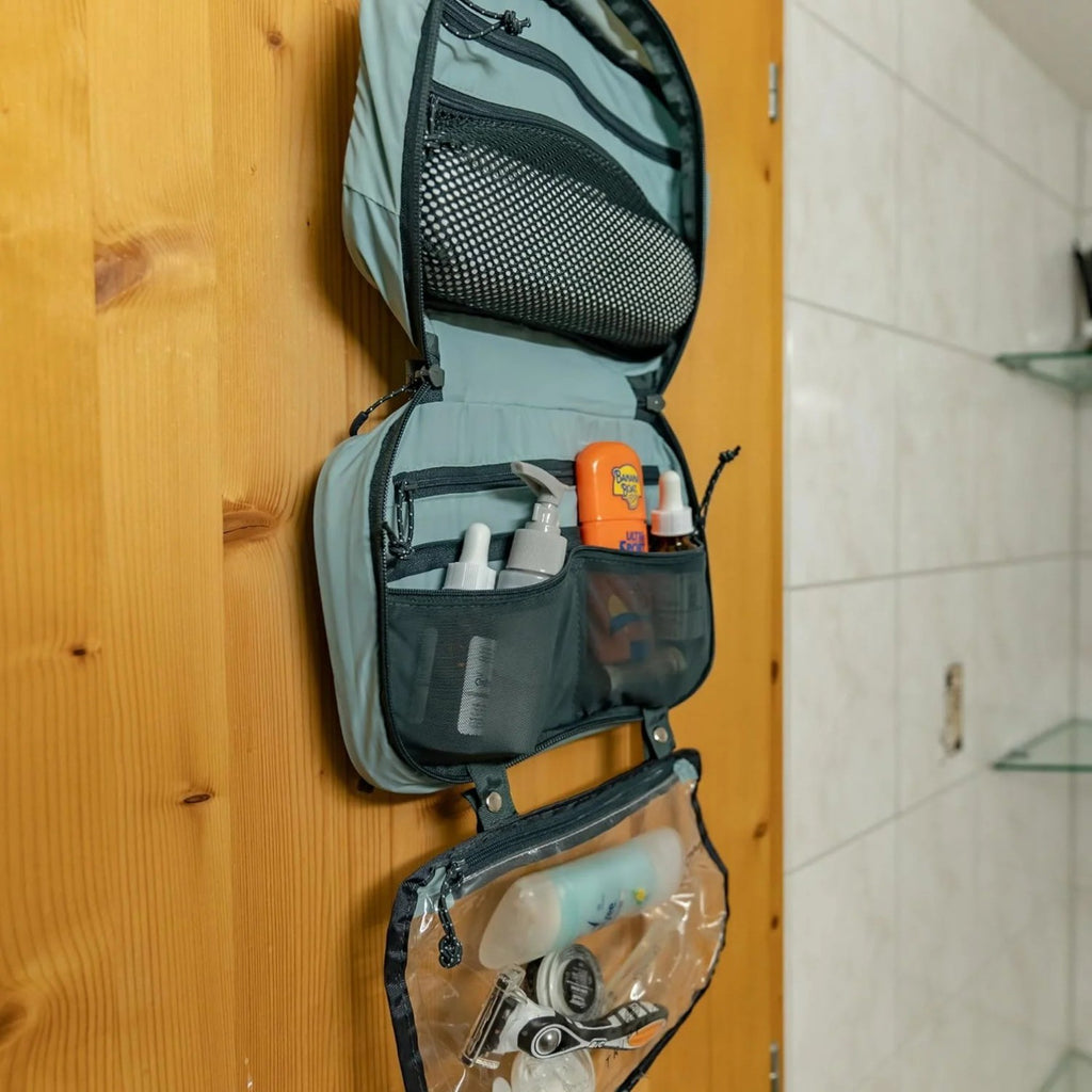 Travel Gear 3-Piece Hanging Travel Toiletry Bag Set with TSA Pouch, Dusty Teal